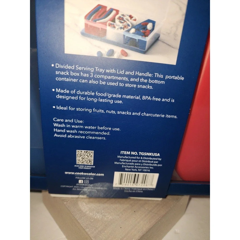 Cook With Color patriotic USA-themed snack box Snackle New